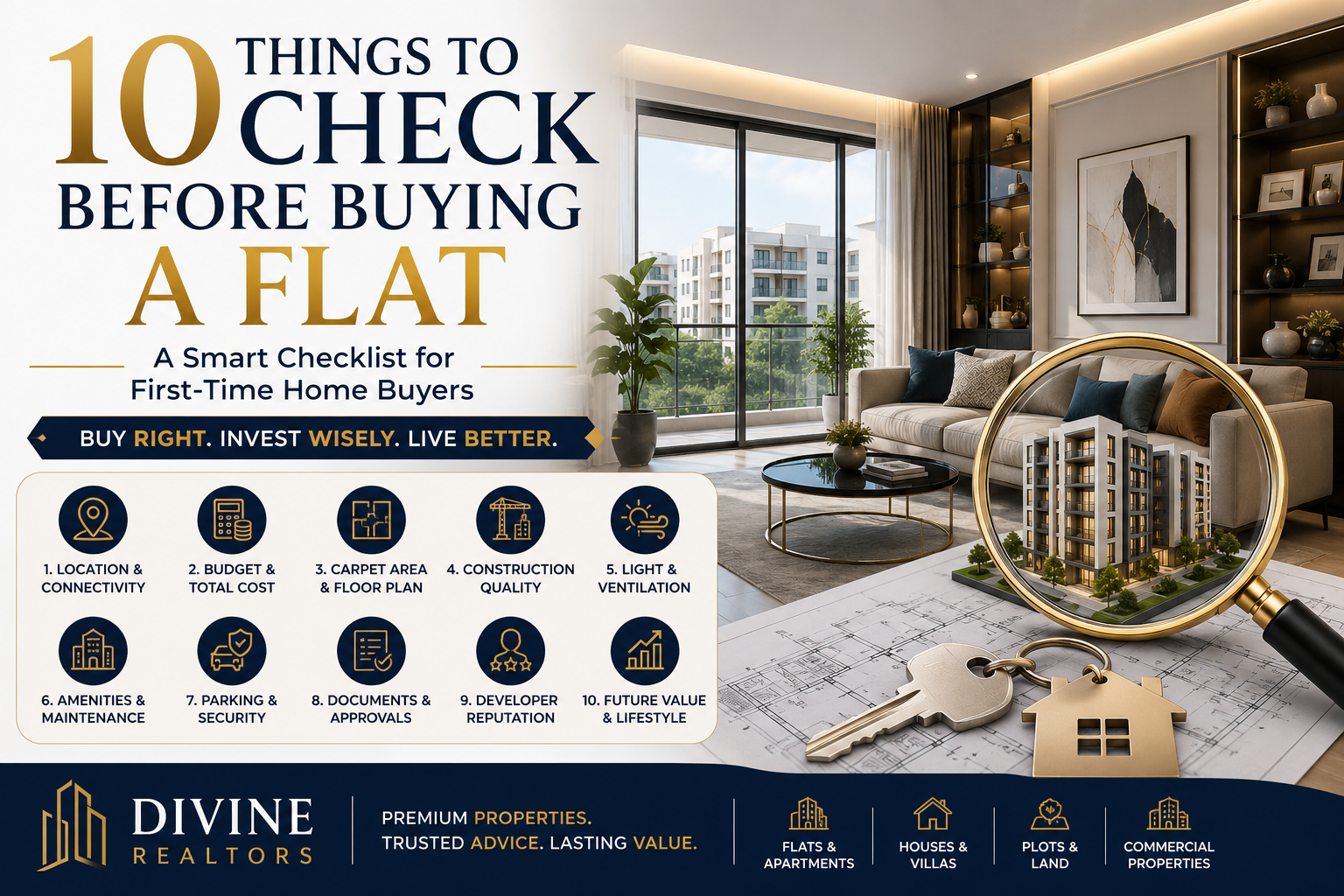 10 things to check before buying a flat
