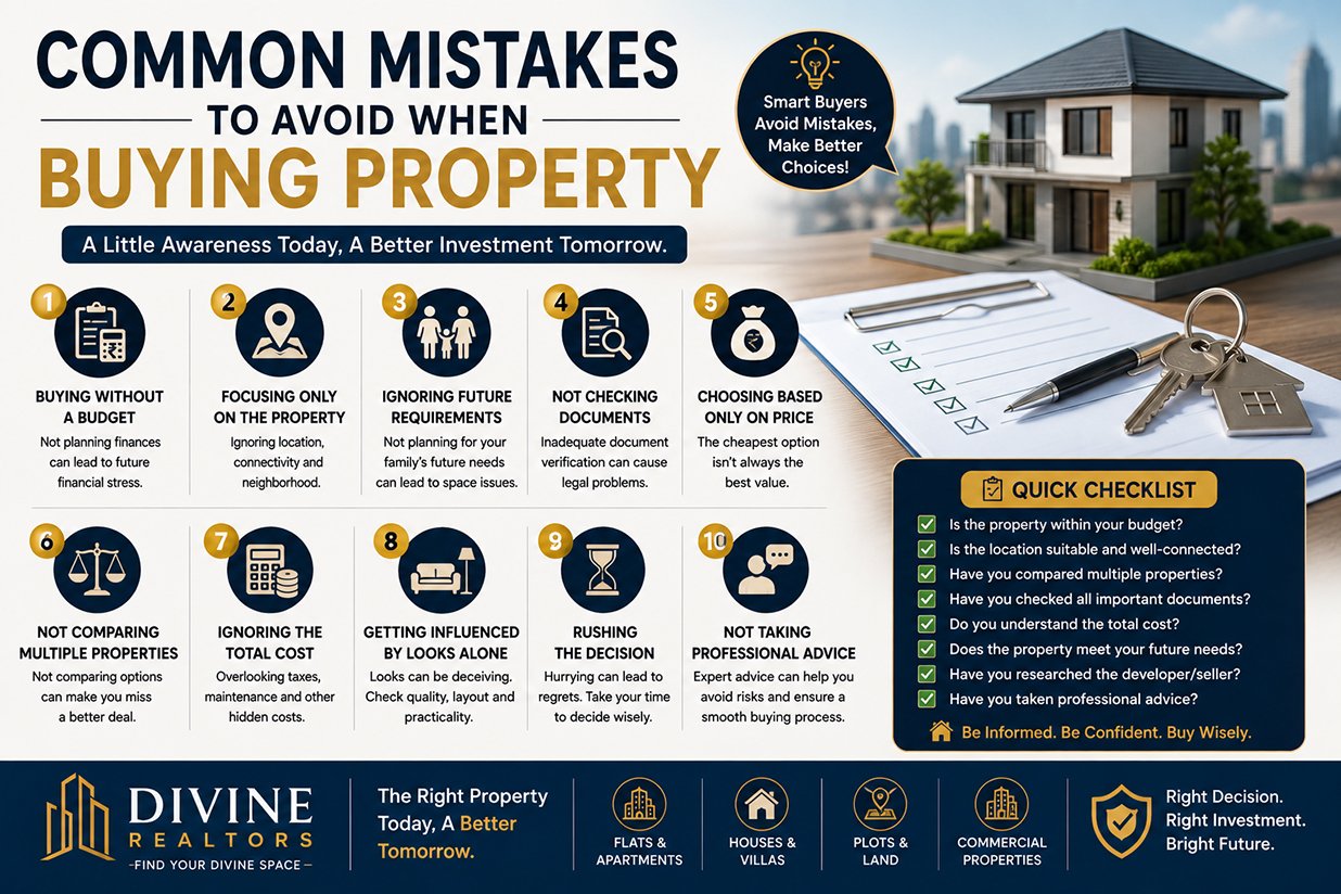 Common mistakes to avoid when buying property