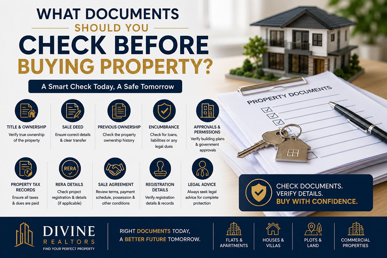 Documents to check before buying property
