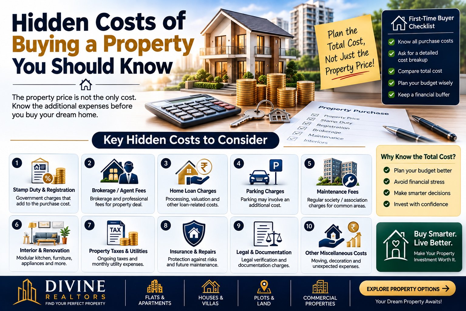 Hidden costs of buying a property